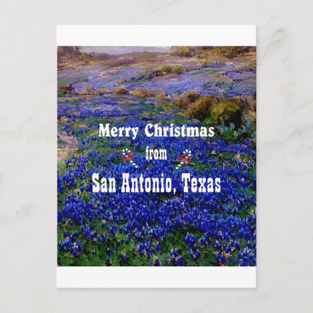 San Antonio Christmas Holiday Postcard (Front)