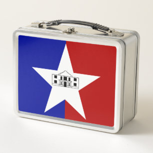 San Antonio city flag Metal Lunch Box