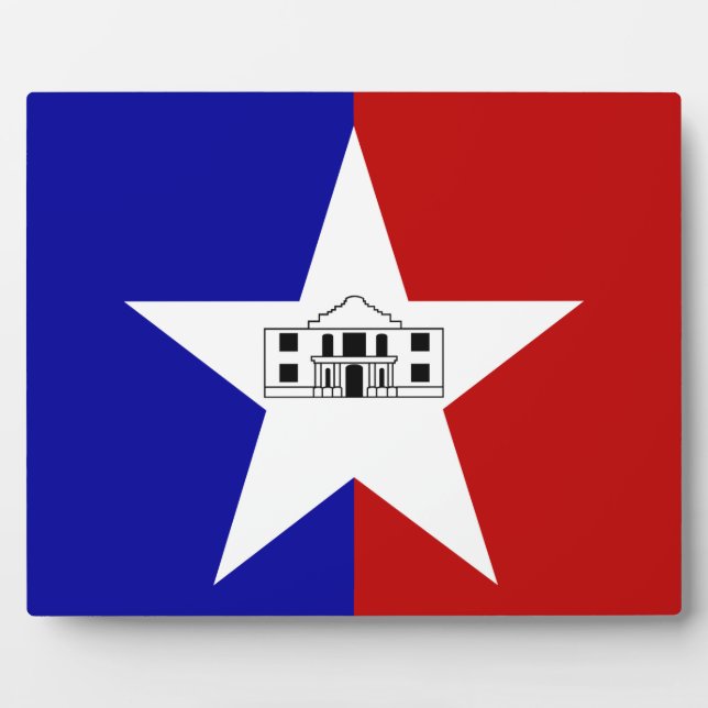 San Antonio City Flag Plaque (Front)