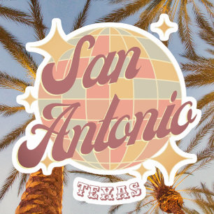 San Antonio City Texas Retro Vintage