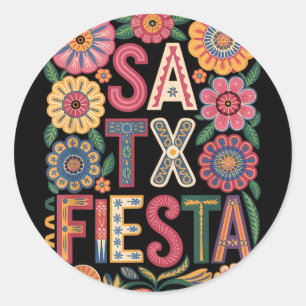 San Antonio Fiesta  Classic Round Sticker