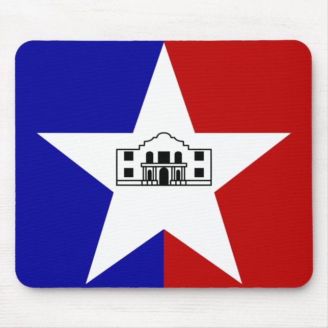 San Antonio Flag Mouse Mat (Front)