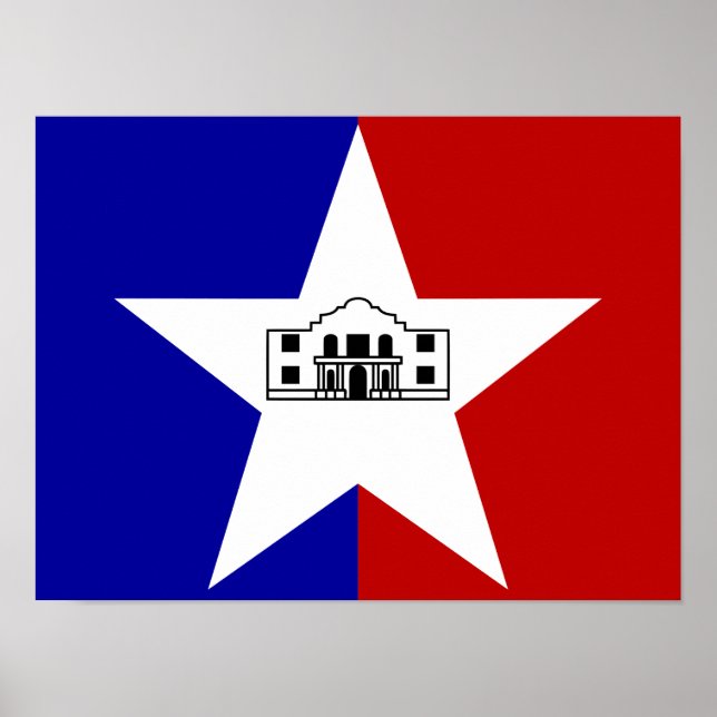 San Antonio Flag Poster (Front)