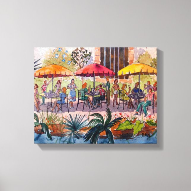 San Antonio River Walk Canvas Print (Front)