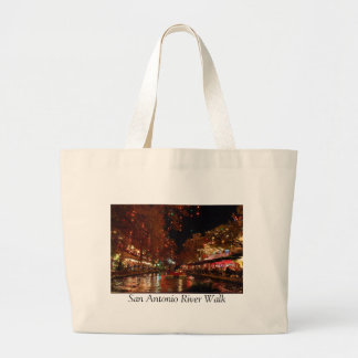 San Antonio River Walk Large Tote Bag
