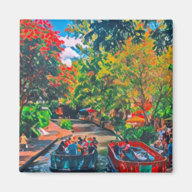 San Antonio Riverwalk Magnet (Front)