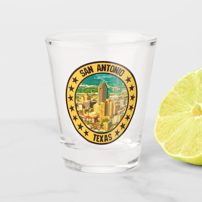 San Antonio                                        Shot Glass (Front)