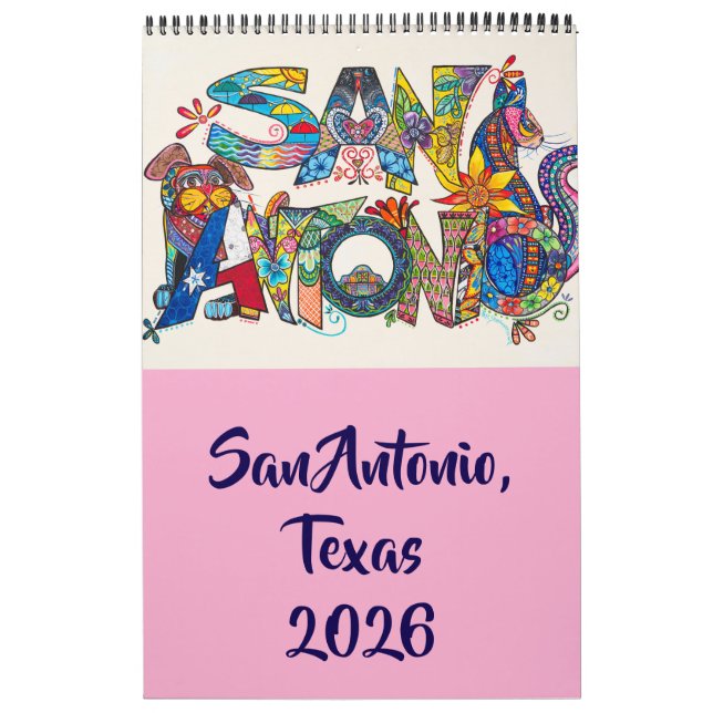 San Antonio Single Page Calendar (Cover)