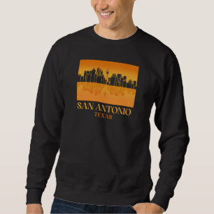 San Antonio Sunset Skyline Design for proud San Sweatshirt
