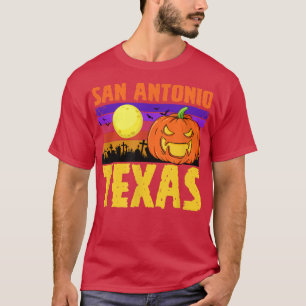 San Antonio Teas Happy Halloween Party Local City  T-Shirt