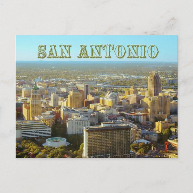 San Antonio, Texas -  Aerial View Postcard (Front)