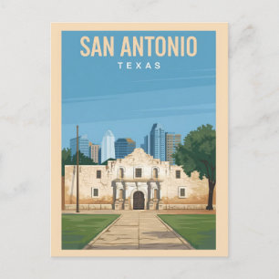 San Antonio, Texas, Alamo Mission Postcard
