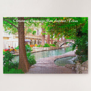 San Antonio Texas. Christmas Greetings Jigsaw Puzzle