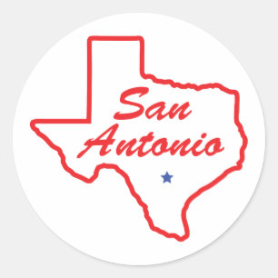 San Antonio - Texas Classic Round Sticker