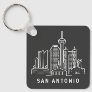 San Antonio Texas Key Ring