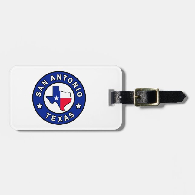 San Antonio Texas Luggage Tag (Front Horizontal)