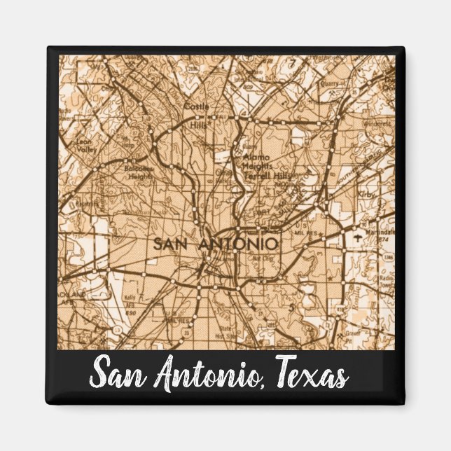 San Antonio Texas Magnet (Front)
