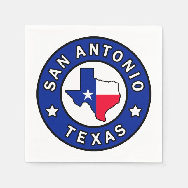 San Antonio Texas Napkin (Front)