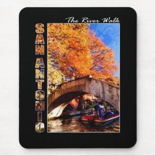 San Antonio, Texas: River Walk Bridge Mouse Mat