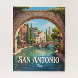 San Antonio Texas River Walk Travel Jigsaw Puzzle