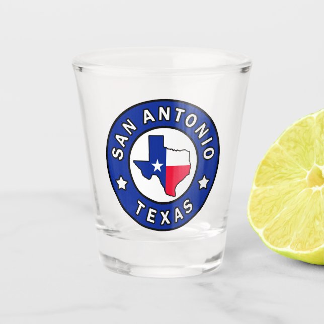San Antonio Texas Shot Glass (Front)