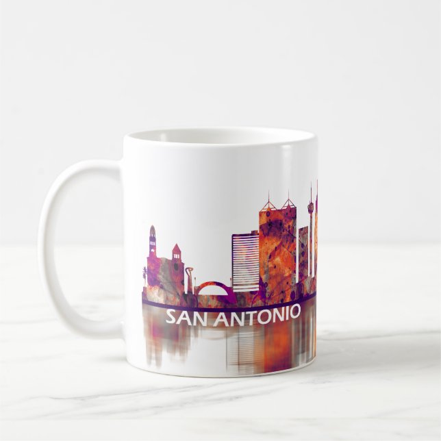 San Antonio Texas skyline Coffee Mug (Left)