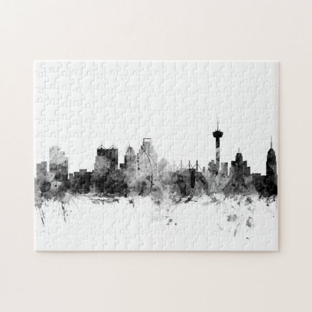 San Antonio Texas Skyline Jigsaw Puzzle (Horizontal)