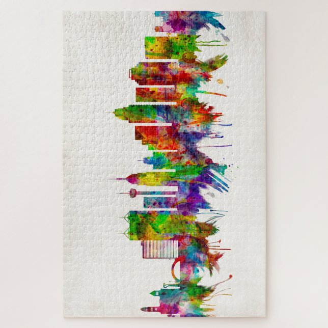 San Antonio Texas skyline Jigsaw Puzzle (Vertical)