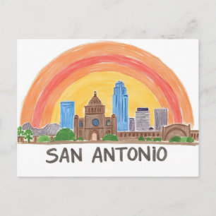 San Antonio Texas skyline Postcard