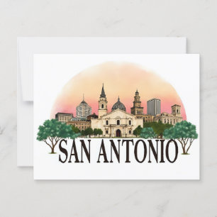 San Antonio Texas skyline Postcard