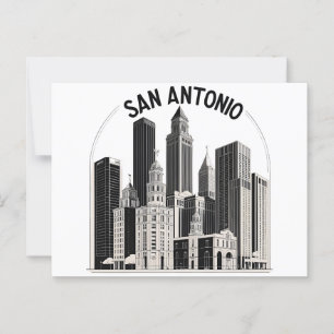 San Antonio Texas skyline Postcard