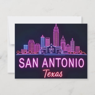 San Antonio Texas skyline Postcard