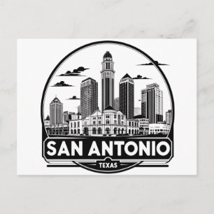 San Antonio Texas skyline Postcard