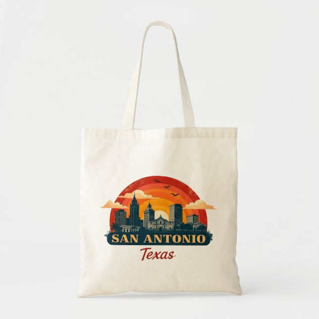 San Antonio Texas skyline Tote Bag (Front)