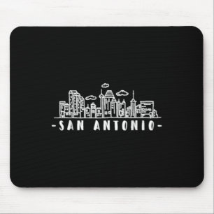 San Antonio Texas Skyline Tx Pride Mouse Mat