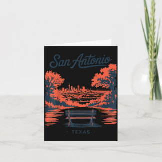 San Antonio Texas Vintage Travel Scenic View Card