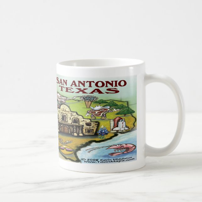 San Antonio TX Coffee Mug (Right)
