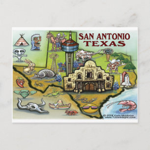 San Antonio TX Postcard