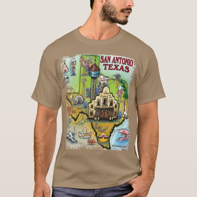 San Antonio TX T-Shirt (Front)