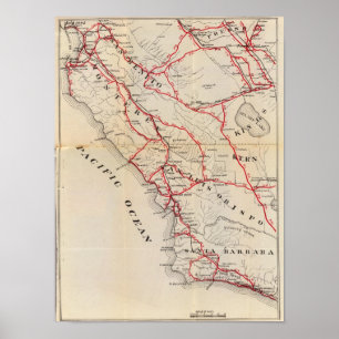 San Benito, Fresno, Monterey, San Luis Obispo Poster