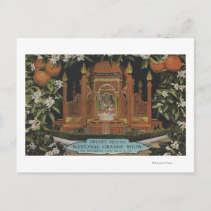 San Bernardino, CA - 22nd National Orange Show Postcard
