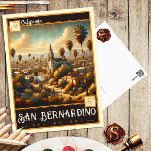 San Bernardino, California   Vintage Postcard