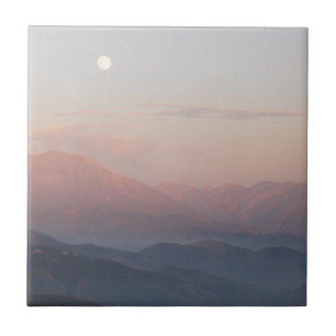 San Bernardino Mountain Moonrise Tile