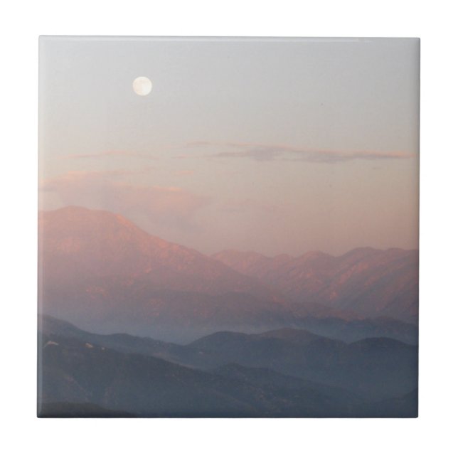 San Bernardino Mountain Moonrise Tile (Front)
