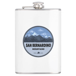 San Bernardino Mountains California Camping Hip Flask
