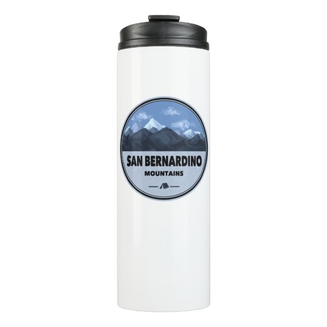 San Bernardino Mountains California Camping Thermal Tumbler (Front)