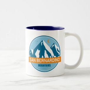 San Bernardino Mountains California Two-Tone Coffee Mug