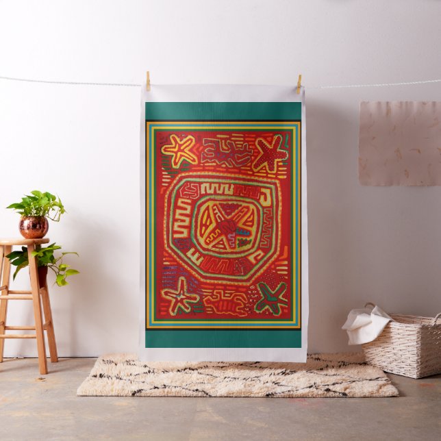 San Blas Indian Colourful Designer Fabric (In Situ)