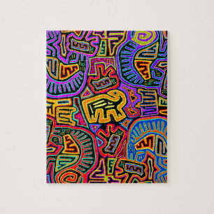 San Blas Island Mola Collage Jigsaw Puzzle