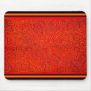 San Blas Island Mola Spirits Mouse Mat